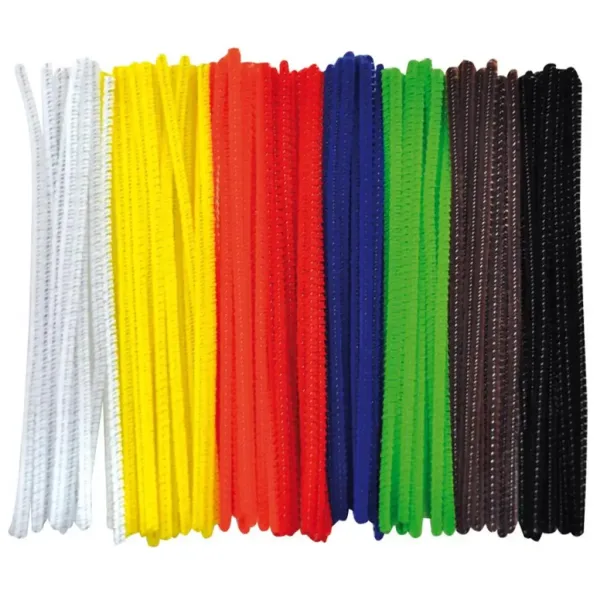 PlayBox: Kolorowe druciki kreatywne (chenille) zestaw 100 sztuk, 0,3x15 cm zdjęcie 1