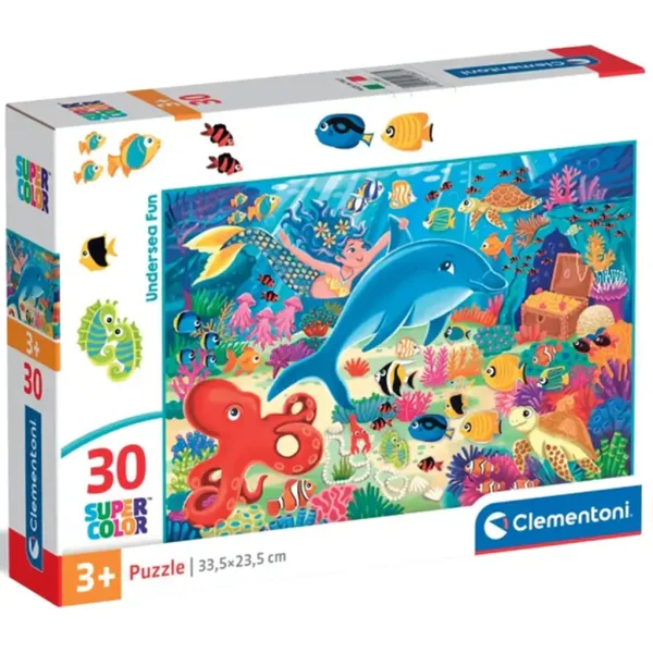 Podwodne przygody – 30-elementowe puzzle SuperColor – Clementoni