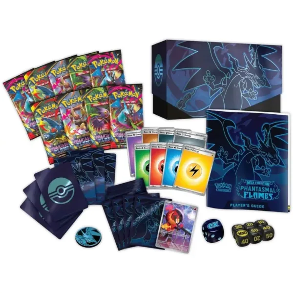 Pokémon TCG: ME02 Phantasmal Flames Elite Trainer Box z 9 paczkami boosterów zdjęcie 2