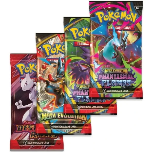 Pokémon TCG: Mega Charizard Tin – zestaw kart w metalowej puszce, dwa warianty, 1 szt. zdjęcie 3