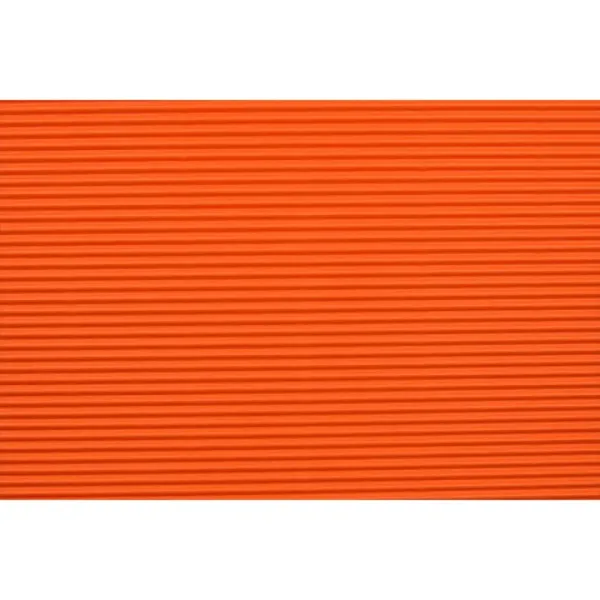 Pomarańczowa dekoracyjna tektura falista 3D w rolce B/2 50x70 cm 1 szt. zdjęcie 2