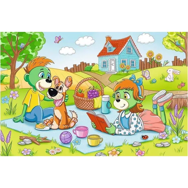 Przygody rodziny Treflików - puzzle 60 elementów - Trefl zdjęcie 2