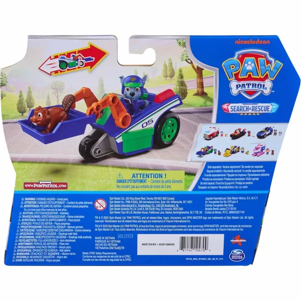 Psi Patrol: Search & Rescue pojazd Rocky'ego z napędem typu pull-back i figurką - Spin Master zdjęcie 2
