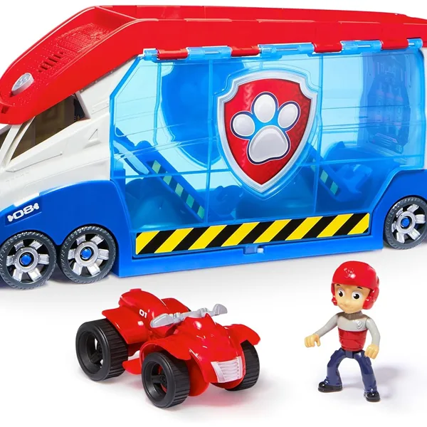 Psi Patrol: Samochód transportowy z dźwiękiem z figurką Rydera i pojazdem - Spin Master zdjęcie 2