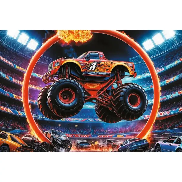 Puzzle Monster Truck show 60 szt. - Trefl zdjęcie 2