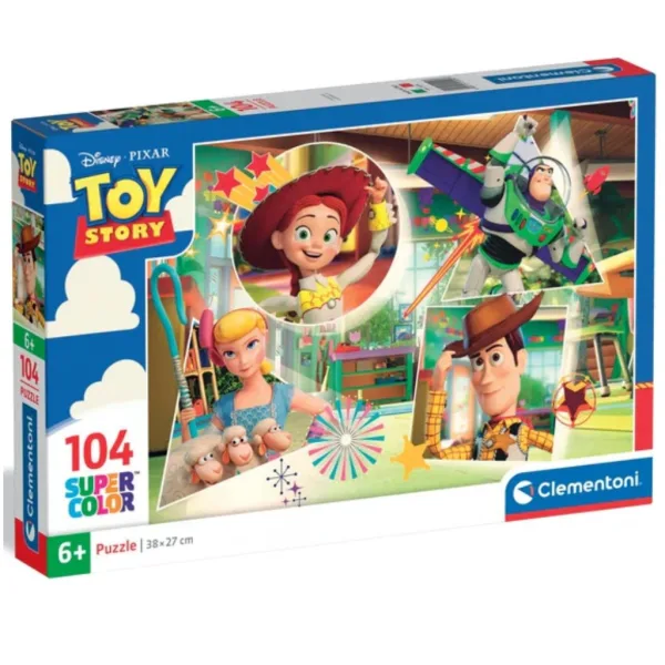 Puzzle Super Color Toy Story 104 szt. - Clementoni zdjęcie 1