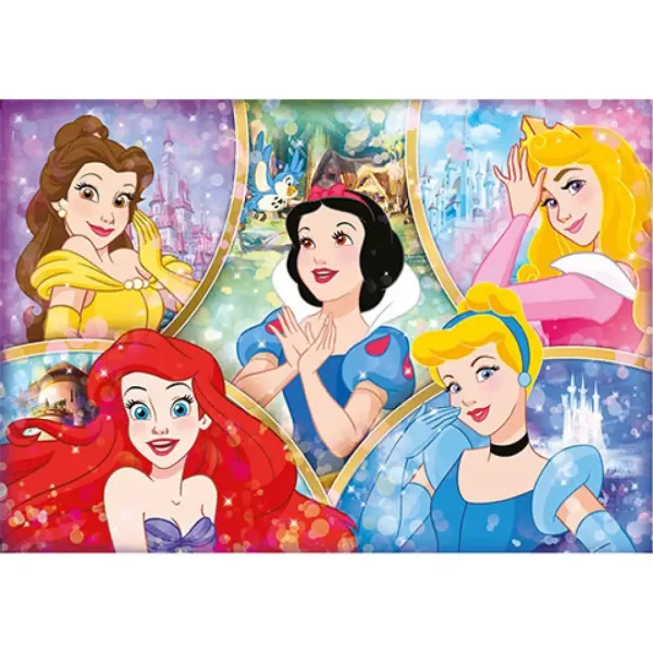 Puzzle Supercolor 180 sztuk Księżniczki Disneya - Clementoni zdjęcie 2