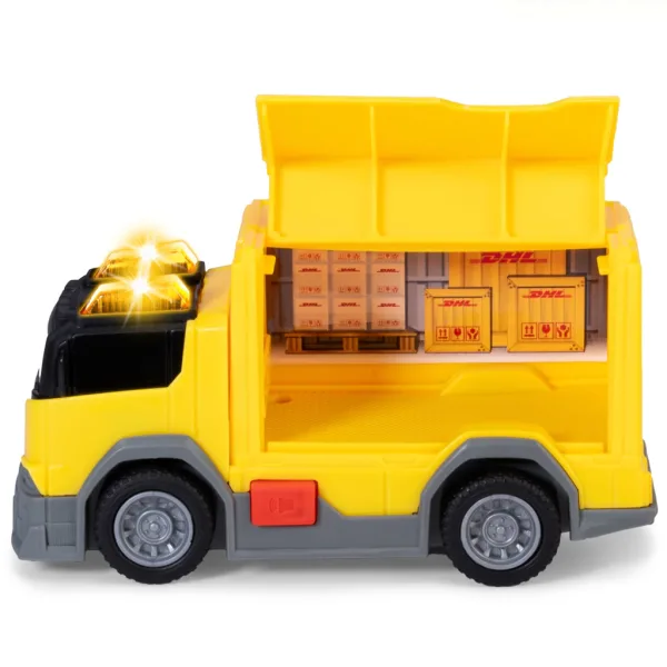 Samochód dostawczy DHL z efektami świetlnymi i dźwiękowymi 15 cm - Dickie Toys zdjęcie 3