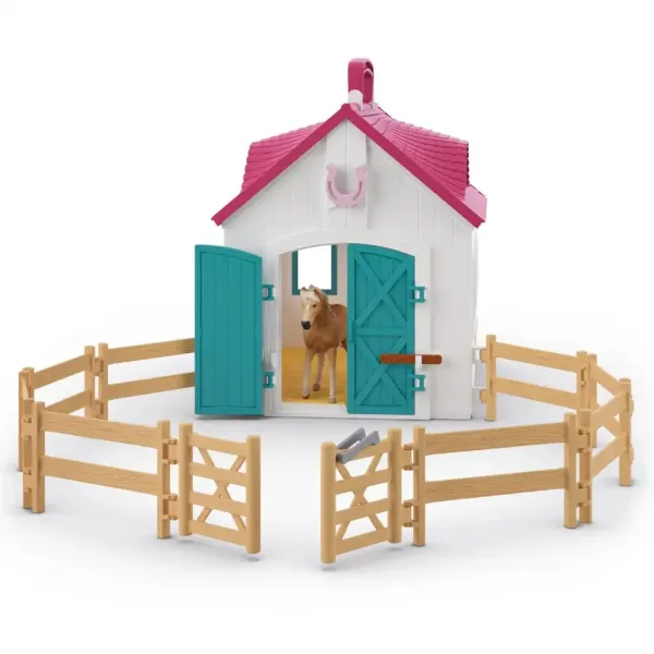 Schleich: Horse Club - Rozkładana stajnia z zestawem z końmi (42703) zdjęcie 4