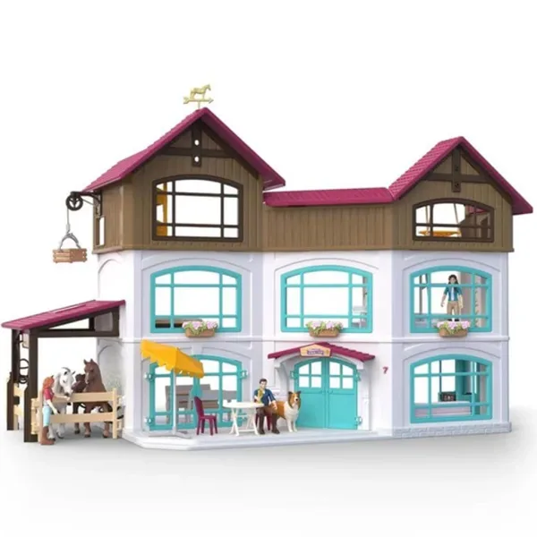 Schleich: Horse Club Willa nad jeziorem i stajnia (42785) zdjęcie 2