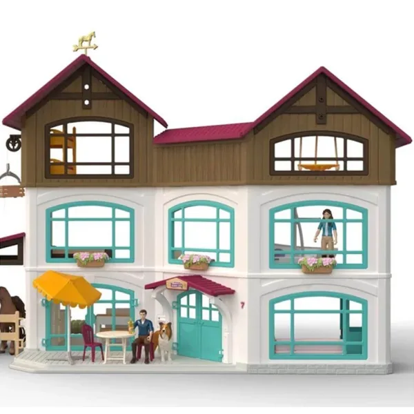 Schleich: Horse Club Willa nad jeziorem i stajnia (42785) zdjęcie 3