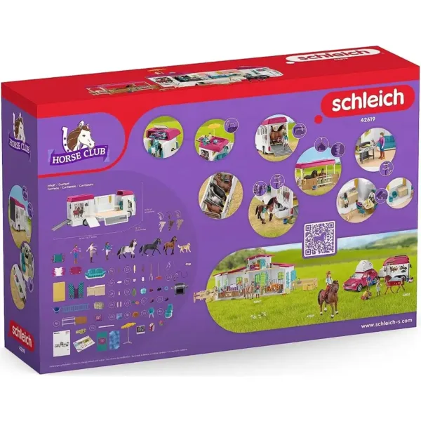 Schleich: Horse Club - Zestaw transportowy koni (42619) zdjęcie 2