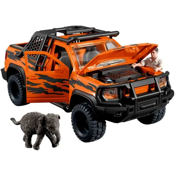 Schleich: Wild Life Zestaw przygód z terenówką (42720) zdjęcie 2