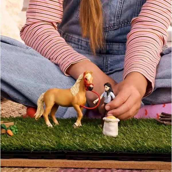 Schleich: Zestaw do pielęgnacji koni Emily (42797) zdjęcie 4