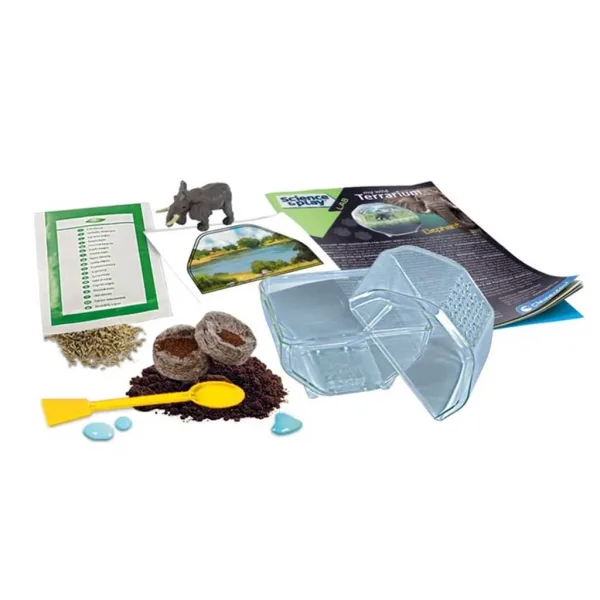 Science & Play: Mini słoń terrarium zestaw zabawek - Clementoni zdjęcie 3