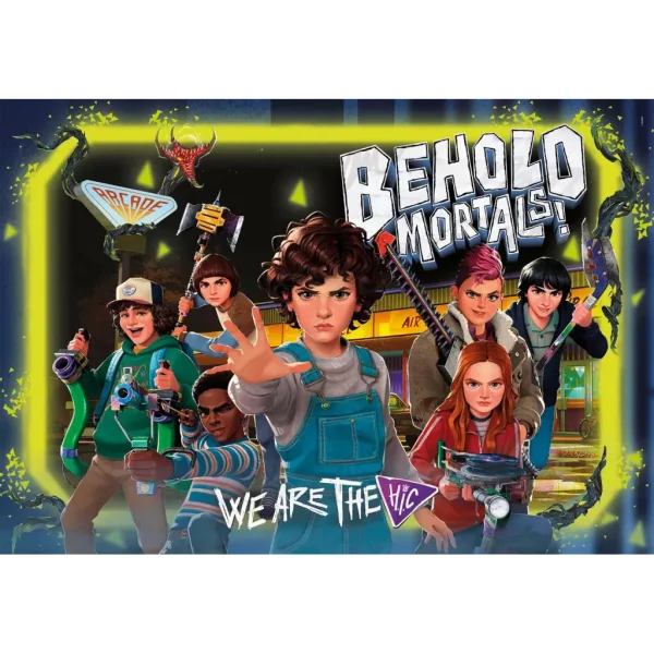 Stranger Things Walka z potworami 180 elementów puzzli z naklejką – Clementoni zdjęcie 2