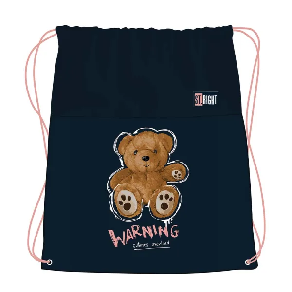 St.Right Miś Teddy torba sportowa, worek 43x34cm zdjęcie 1