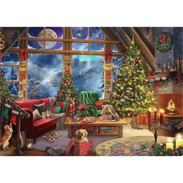 Święta w górach 2x500szt puzzli - Trefl zdjęcie 2