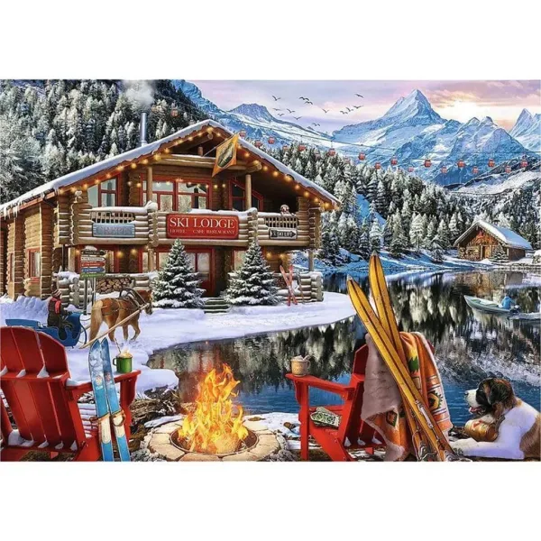 Święta w górach 2x500szt puzzli - Trefl zdjęcie 3