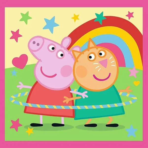 Świnka Peppa - 3 w 1 20, 36, 50 elementów puzzli - Trefl zdjęcie 4