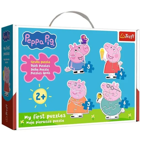 Świnka Peppa - Pierwsza układanka Baby w torbie - Trefl zdjęcie 2