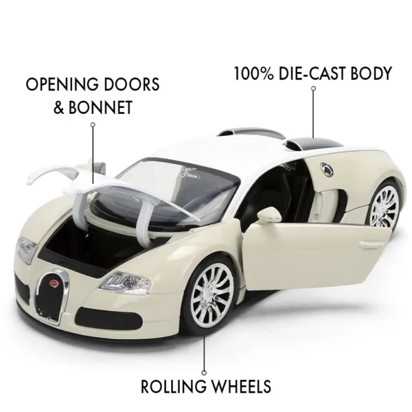 Szybcy i wściekli: 2011 Bugatti Veyron metalowy model samochodu 1/24 - Jada Toys zdjęcie 3