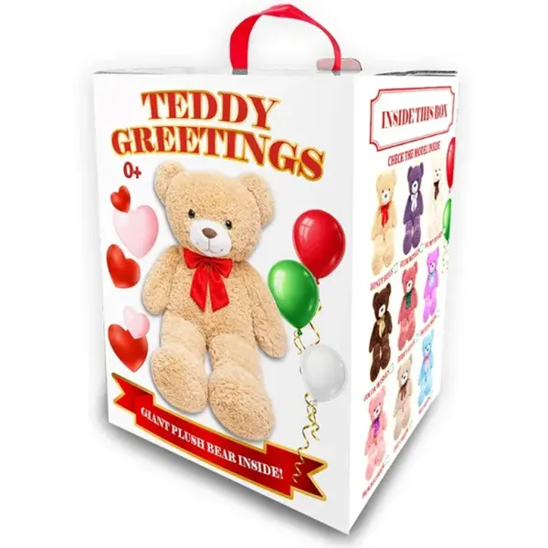 Teddy Greetings: Snow Wishes pluszowy miś w białym pudełku prezentowym 120cm zdjęcie 2