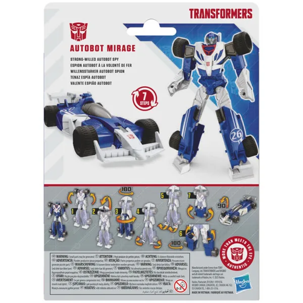 Transformers: Authentics Alpha – Autobot Mirage przekształcalna figura robota - Hasbro zdjęcie 4