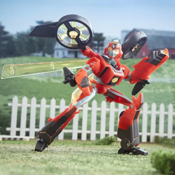 Transformers: EarthSpark Deluxe Terran Twitch figurka akcji do transformacji – Hasbro zdjęcie 3