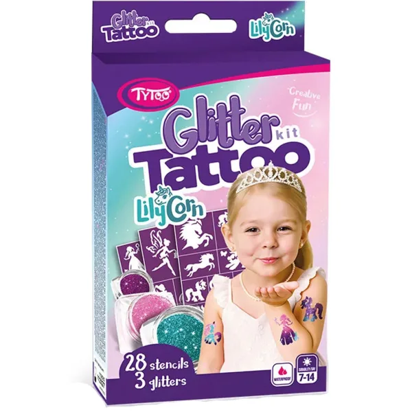 TyToo: Zestaw tatuaży brokatowych LilyCorn zdjęcie 1