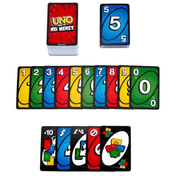 UNO No Mercy: Bez litości gra karciana – Mattel zdjęcie 3