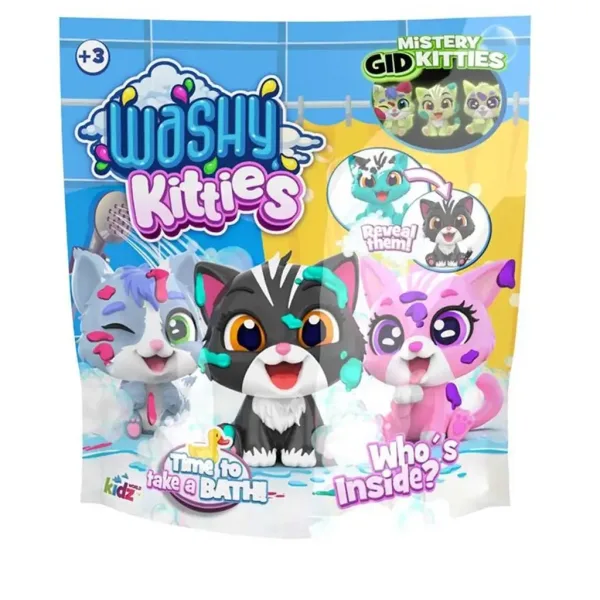 Washy Friends: Color Reveal Kąpielowe kotki w niespodziance w torbie różne 1szt zdjęcie 1