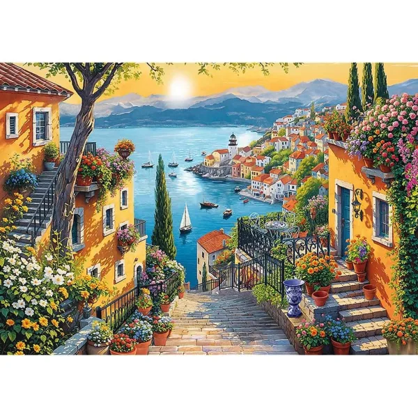 Widok na plażę 1500 elementów puzzle - Trefl zdjęcie 2