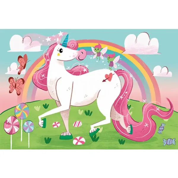 Wierzę w jednorożce Supercolor puzzle 104szt - Clementoni zdjęcie 2
