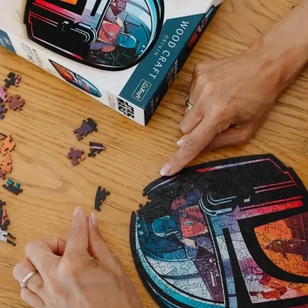 Wood Craft: Star Wars - Premium drewniana układanka Mandalorian 160 elementów - Trefl zdjęcie 3