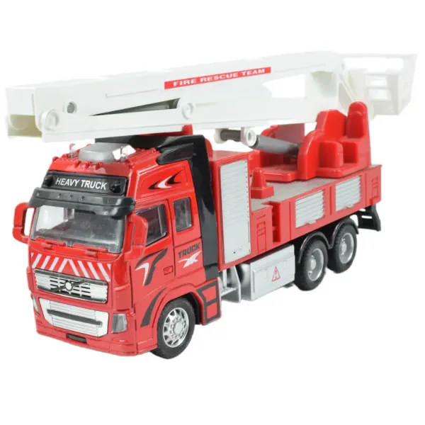 Wóz strażacki: Ciężarówka strażacka z napędem typu pull-back, różne modele, 19 cm zdjęcie 2