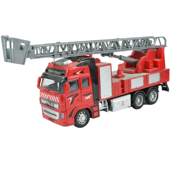 Wóz strażacki: Ciężarówka strażacka z napędem typu pull-back, różne modele, 19 cm zdjęcie 8