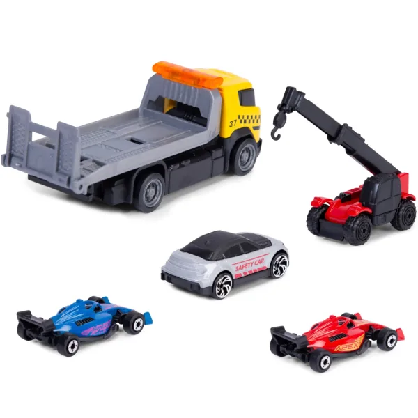 Zestaw wyścigowy Formula Racer z samochodem transportowym w dwóch wersjach 1 szt. – Dickie Toys zdjęcie 3