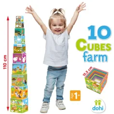 10 Cube Klocki do układania - Farma zdjęcie 2
