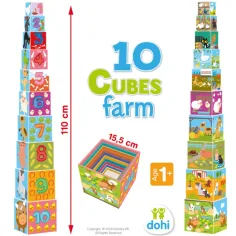 10 Cube Klocki do układania - Farma zdjęcie 3