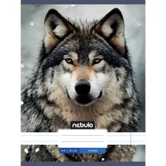 Nebulo: Liniowy zeszyt A4 81-32 z motywem wilka
