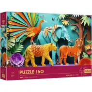 40. Rocznica - Paper Art: Dżungla, puzzle 160 elementów - Trefl