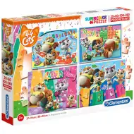 44 Zwariowany kotek Supercolor 4 w 1 puzzle - Clementoni