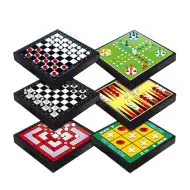 6 w 1 magnetyczna szachownica 20x20 cm
