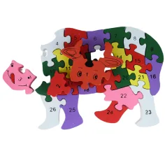 ABC - 123 krowa drzewo edukacyjne puzzle zdjęcie 4