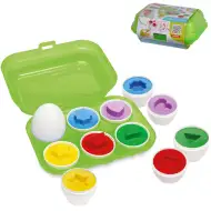 ABC kolorowe jajka sorter kształtów 6 sztuk jajek - Simba Toys