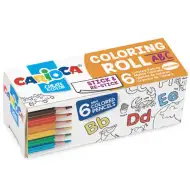 ABC mini kolorowanka walec z 6 mini kredkami - Carioca