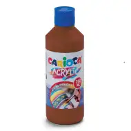 Acrylic 250ml farba akrylowa w kolorze brązowym - Carioca