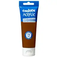 Acrylic 75ml farba akrylowa w kolorze brązowym - Carioca