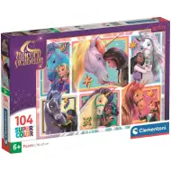 Akademia Jednorożców razem z jednorożcami 104-elementowe puzzle Supercolor - Clementoni